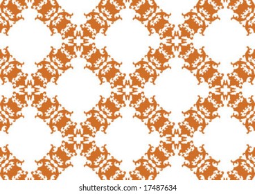 Decorative wallpaper design in shape