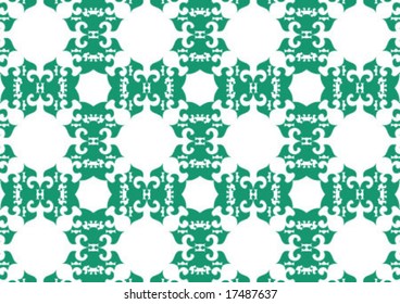 Decorative wallpaper design in shape