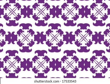 Decorative wallpaper design in shape