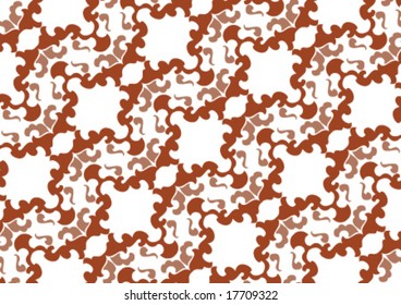 Decorative wallpaper design in shape