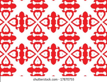 Decorative wallpaper design in shape
