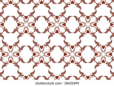 Decorative wallpaper design in shape