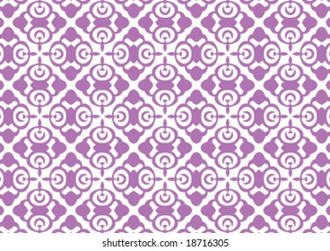 Decorative wallpaper design in shape