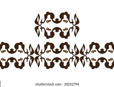 Decorative wallpaper design in shape