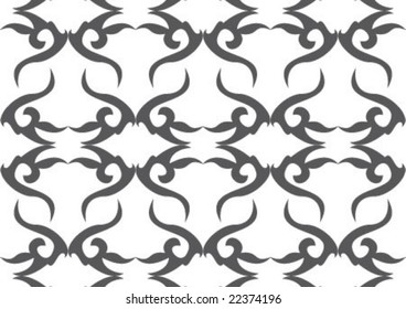 Decorative wallpaper design in shape