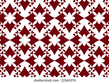 Decorative wallpaper design in shape