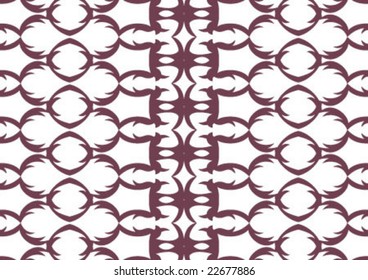 Decorative wallpaper design in shape
