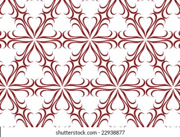 Decorative wallpaper design in shape