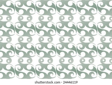 Decorative wallpaper design in shape