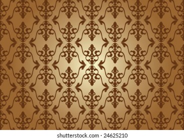 Decorative wallpaper design in shape