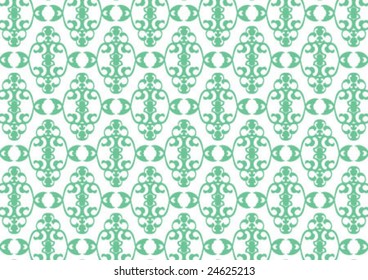 Decorative wallpaper design in shape