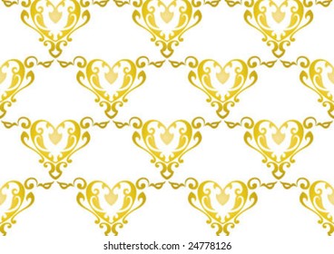 Decorative wallpaper design in shape