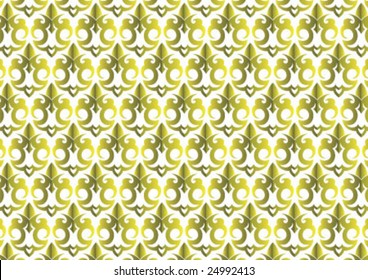 Decorative wallpaper design in shape