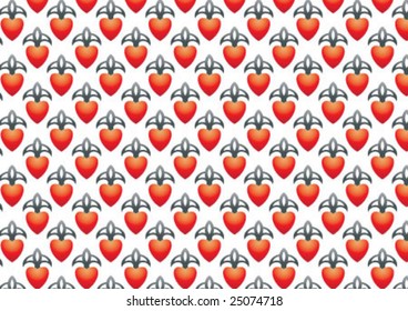 Decorative wallpaper design in shape