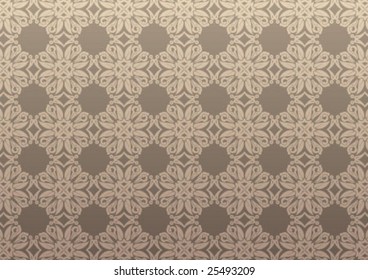 Decorative wallpaper design in shape