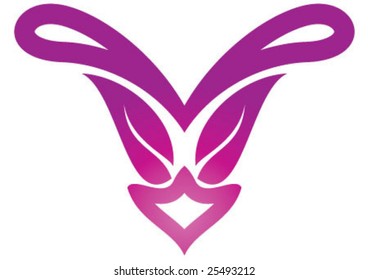 Decorative wallpaper design in shape