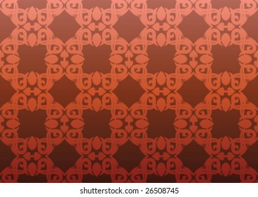 Decorative wallpaper design in shape