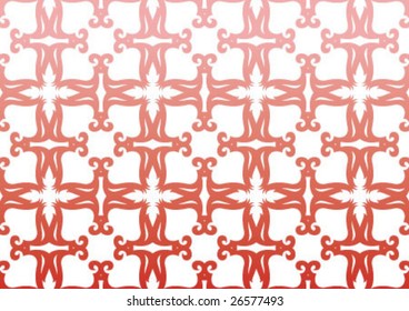 Decorative wallpaper design in shape