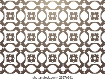 Decorative wallpaper design in shape