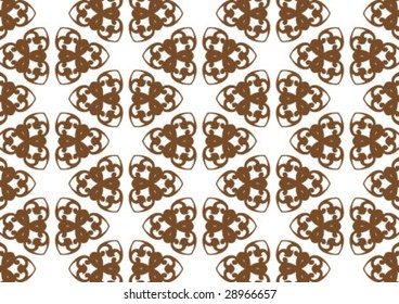 Decorative wallpaper design in shape