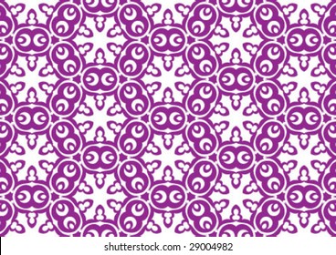 Decorative wallpaper design in shape