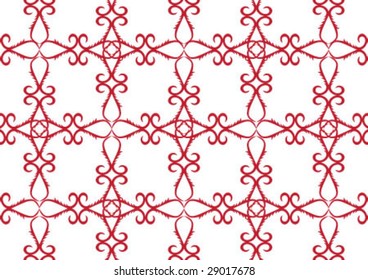 Decorative wallpaper design in shape
