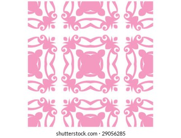 Decorative wallpaper design in shape