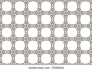 Decorative wallpaper design in shape