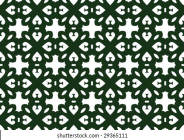 Decorative wallpaper design in shape