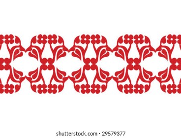 Decorative wallpaper design in shape