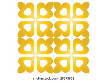 Decorative wallpaper design in shape