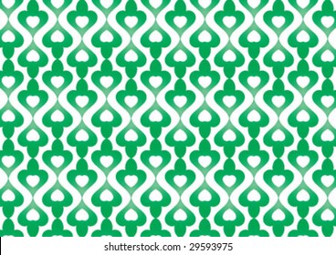 Decorative wallpaper design in shape