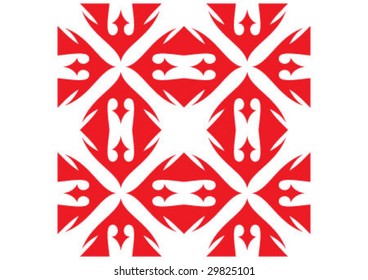 Decorative wallpaper design in shape