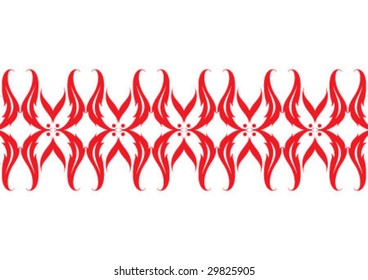 Decorative wallpaper design in shape