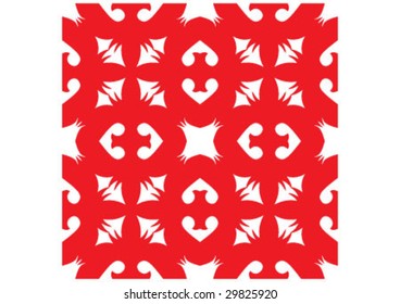 Decorative wallpaper design in shape