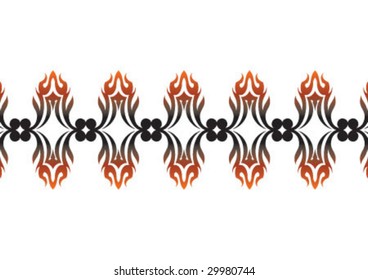 Decorative wallpaper design shape