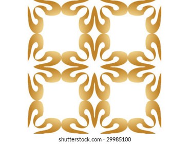 Decorative wallpaper design in shape