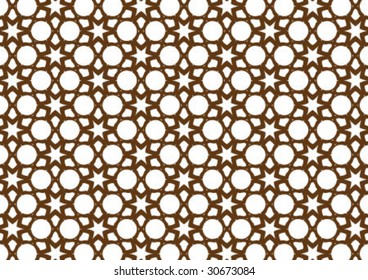 Decorative wallpaper design in shape