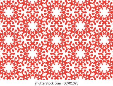 Decorative wallpaper design in shape