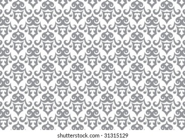 Decorative wallpaper design in shape