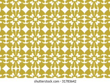 Decorative wallpaper design in shape