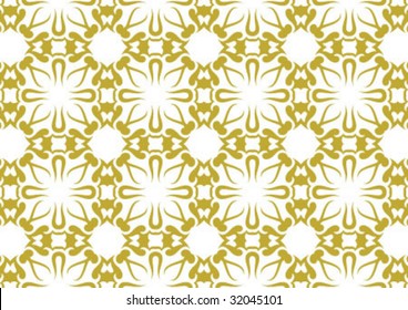 Decorative wallpaper design in shape