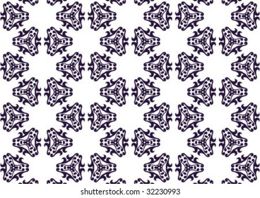 Decorative wallpaper design in shape