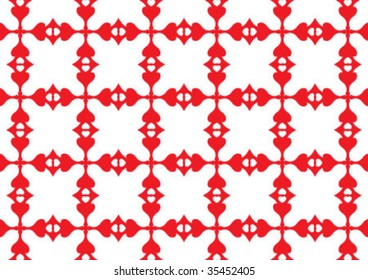 Decorative wallpaper design in shape