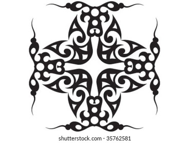 Decorative wallpaper design in shape