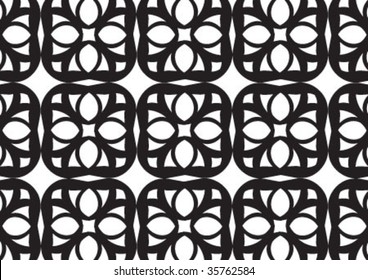 Decorative wallpaper design in shape