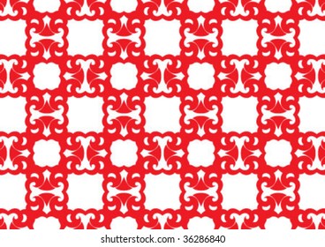 Decorative wallpaper design in shape