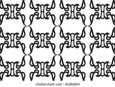 Decorative wallpaper design in shape