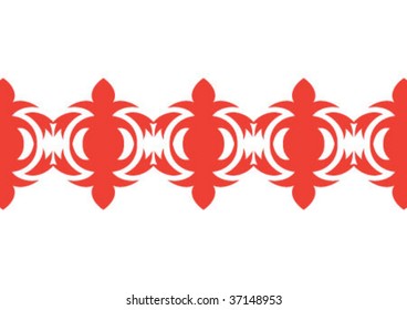 Decorative wallpaper design in shape