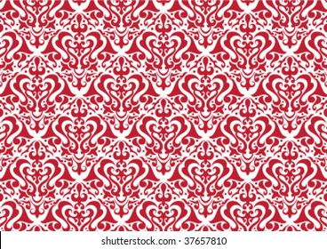 Decorative wallpaper design in shape
